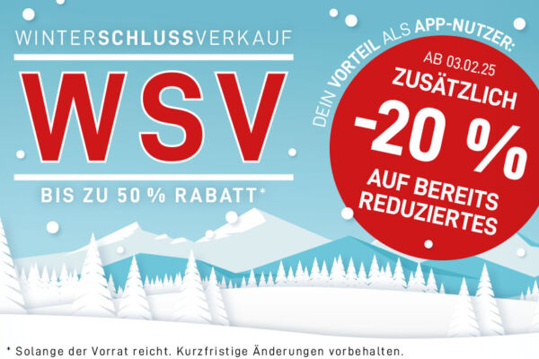 WSV – EXTRA-RABATT für App-Nutzer